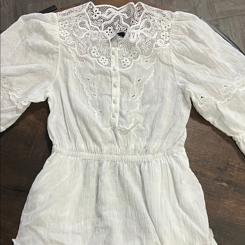 Coach White Lace Crochet Top - Picture 5 of 8